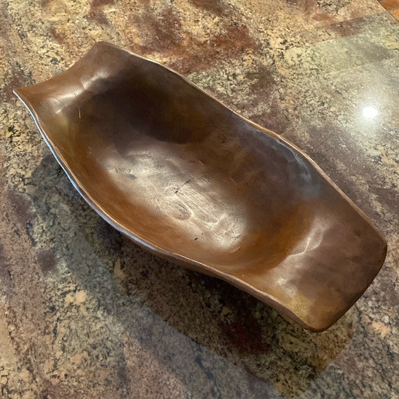 Pottery Barn Accents Wood Bowl 25” x 11” x 4” NWTag